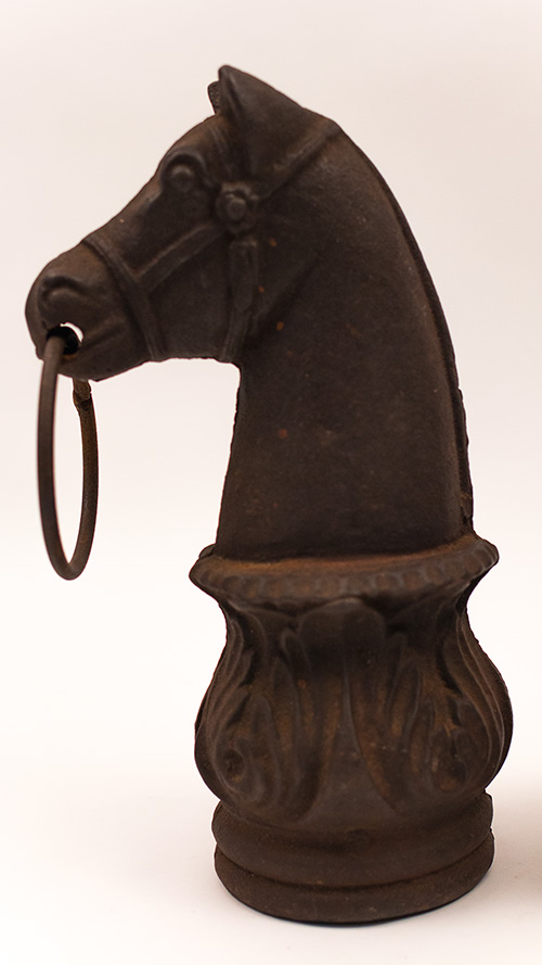 19th Century Antique Cast Iron Horse Hitching Posts Galena Illinois 19th Century Antique Cast Iron Horse Hitching Posts Galena Illinois
