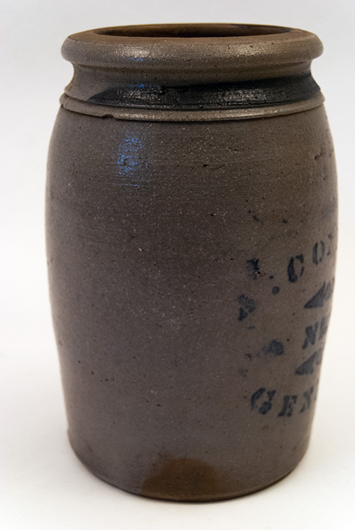 A. Conrad New Geneva PA Antique Blue Decorated Stoneware A. Conrad New Geneva PA Antique Blue Decorated Stoneware