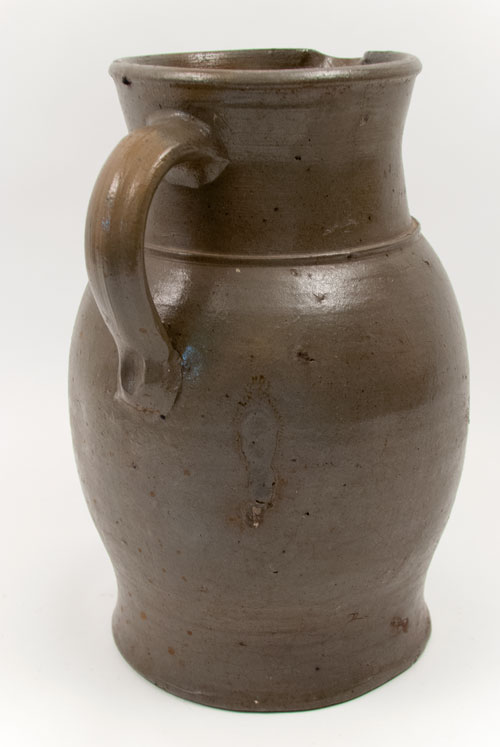 Two Gallon Salt Glazed Blue Decorated American Stoneware Pitcher Two Gallon Salt Glazed Blue Decorated American Stoneware Pitcher