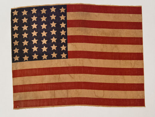 Patriotic Americana 1890 Unofficial 42 Star Parade Flag For Sale Patriotic Americana 1890 Unofficial 42 Star Parade Flag For Sale