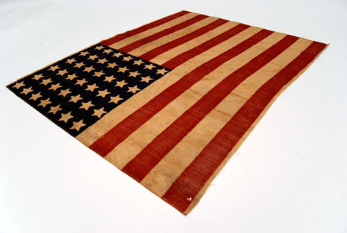 Patriotic Americana 1890 Unofficial 42 Star Parade Flag For Sale Patriotic Americana 1890 Unofficial 42 Star Parade Flag For Sale
