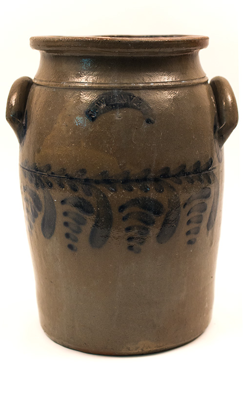 John Weaver Beaver County PA Antique American Cobalt Blue Decorated Stoneware John Weaver Beaver County PA Antique American Cobalt Blue Decorated Stoneware