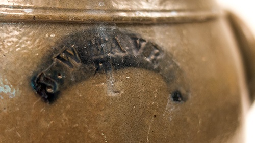 John Weaver Beaver County PA Antique American Cobalt Blue Decorated Stoneware John Weaver Beaver County PA Antique American Cobalt Blue Decorated Stoneware