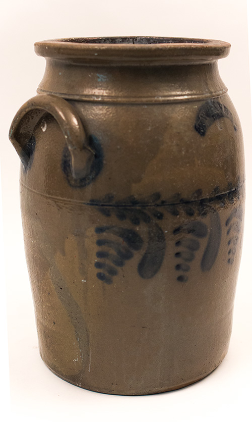 John Weaver Beaver County PA Antique American Cobalt Blue Decorated Stoneware John Weaver Beaver County PA Antique American Cobalt Blue Decorated Stoneware