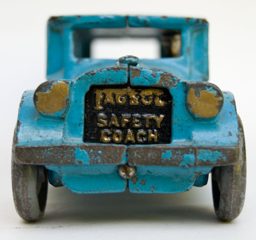 arcade cast iron fageol bus for sale large 12 inch size: brilliant original blue paint arcade cast iron fageol bus for sale large 12 inch size: brilliant original blue paint