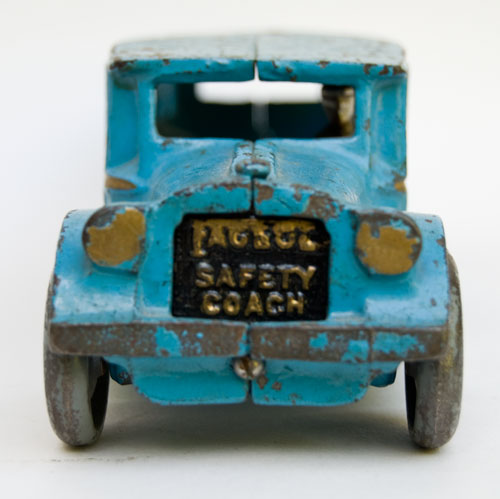 arcade cast iron fageol bus for sale large 12 inch size: brilliant original blue paint arcade cast iron fageol bus for sale large 12 inch size: brilliant original blue paint