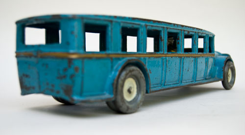 arcade cast iron fageol bus for sale large 12 inch size: brilliant original blue paint arcade cast iron fageol bus for sale large 12 inch size: brilliant original blue paint