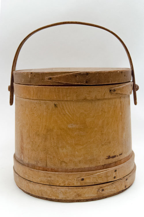 Antique Mustard Grain Painted Wooden Country Primitive Firkin Antique Mustard Grain Painted Wooden Country Primitive Firkin