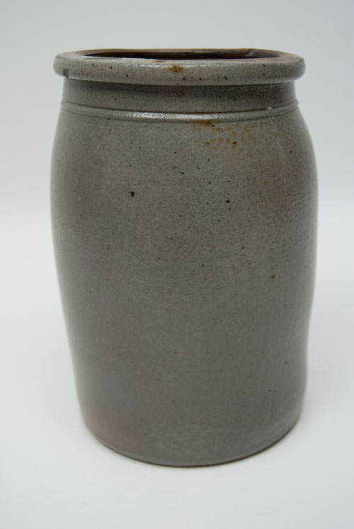 Hamilton and Jones Cobalt Decorated Early American Antique Stoneware For Sale: Salt Glazed Blue Stencil and Freehand Crock Greensboro Pennsylvania Hamilton and Jones Cobalt Decorated Early American Antique Stoneware For Sale: Salt Glazed Blue Stencil and Freehand Crock Greensboro Pennsylvania