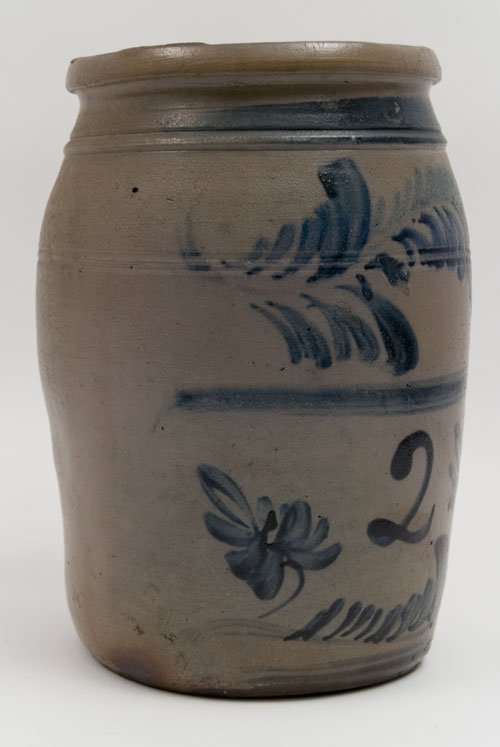 Antique Stoneware Blue Decorated Morgantown West Virginia Pottery For Sale Antique Stoneware Blue Decorated Morgantown West Virginia Pottery For Sale