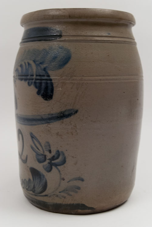 Antique Stoneware Blue Decorated Morgantown West Virginia Pottery For Sale Antique Stoneware Blue Decorated Morgantown West Virginia Pottery For Sale
