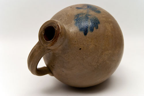 Ovoid One Gallon Jug with Cobalt Floral Decoration Possibly D.P. Shenfelder, Reading PA Ovoid One Gallon Jug with Cobalt Floral Decoration Possibly D.P. Shenfelder, Reading PA