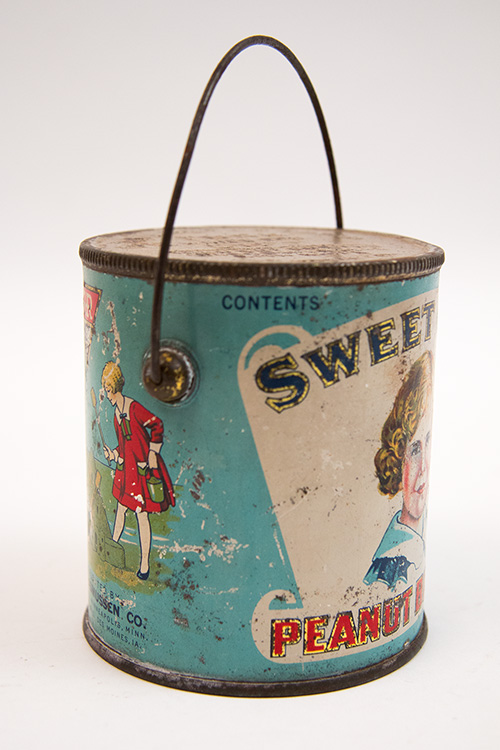 Rare Midwestern Antique American Tin Litho Advertising: 1920s Sweet Girl Brand Peanut Butter Tin Rare Midwestern Antique American Tin Litho Advertising: 1920s Sweet Girl Brand Peanut Butter Tin