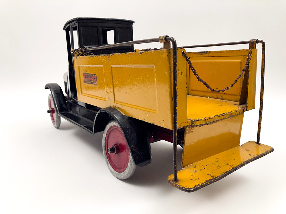 Buddy L Moline Illinois Original Antique 1920s Pressed Steel Ice Delivery Truck For Sale