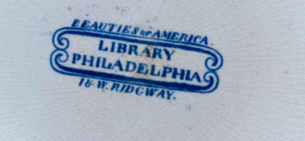 Historical Staffordshire American Scene Philadelphia Library Ridgway