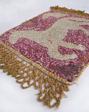 Folk Art Horse Hooked Rug Old Antique Rare For Sale