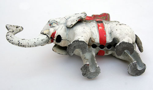 Hubley White Elephant Mechanical Bank Hubley White Elephant Mechanical Bank