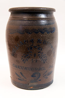 Williams and Reppert Greensboro PA 2 Gallon Cobalt Decorated Stoneware Crock Williams and Reppert Greensboro PA 2 Gallon Cobalt Decorated Stoneware Crock