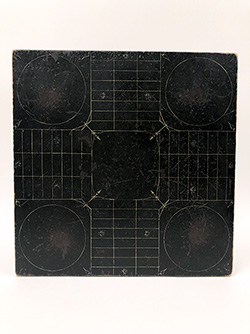 Black and White 1880s Parcheesi Gameboard Original Untouched Surface For Sale From Z and K Antiques Black and White 1880s Parcheesi Gameboard Original Untouched Surface For Sale From Z and K Antiques