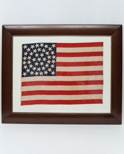 1896 Antique American Flag 45 Star Medallion Pattern Parade Flag 1896 Antique American Flag 45 Star Medallion Pattern Parade Flag