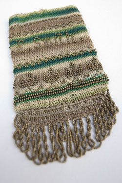 Early 19th Century Folk Art Beaded Antique Purse Early 19th Century Folk Art Beaded Antique Purse