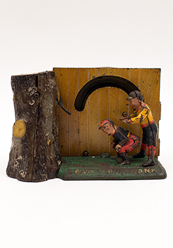 19th Century Antique Mechanical Bank Leap Frog 19th Century Antique Mechanical Bank Leap Frog