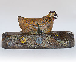 Hen and Chick Mechanical Bank