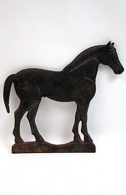 Antique Beatrice Nebraska Dempster Cast Iron Crescent Tailed Horse Windmill Weight Promotional Advertising Trade Sign For Sale From Z and K Antiques Antique Beatrice Nebraska Dempster Cast Iron Crescent Tailed Horse Windmill Weight Promotional Advertising Trade Sign For Sale From Z and K Antiques