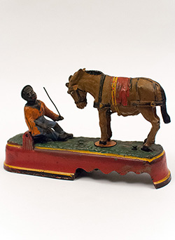 Antique Mechanical Cast Iron Bank I Always Did Spise a Mule