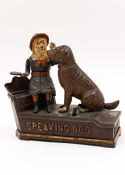 Antique Speaking Dog Mechanical Bank For Sale Antique Speaking Dog Mechanical Bank For Sale