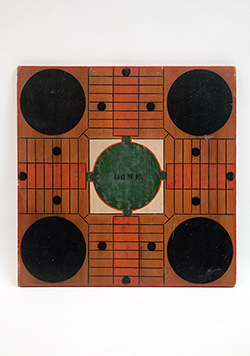 Double Sided Parcheesi and Checkers Antique Game Board Double Sided Parcheesi and Checkers Antique Game Board