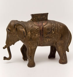 Elephant Swings Trunk Mechanical Bank Elephant Swings Trunk Mechanical Bank