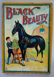 Antique American Game: Black Beauty: Chromolithograph Horse Antique American Game: Black Beauty: Chromolithograph Horse