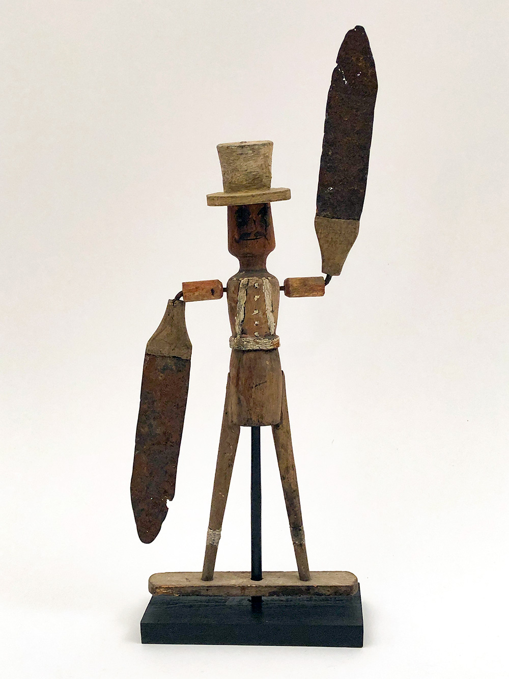 Folk Art 19th Century American Whirligig Wooden Painted Carving for Sale