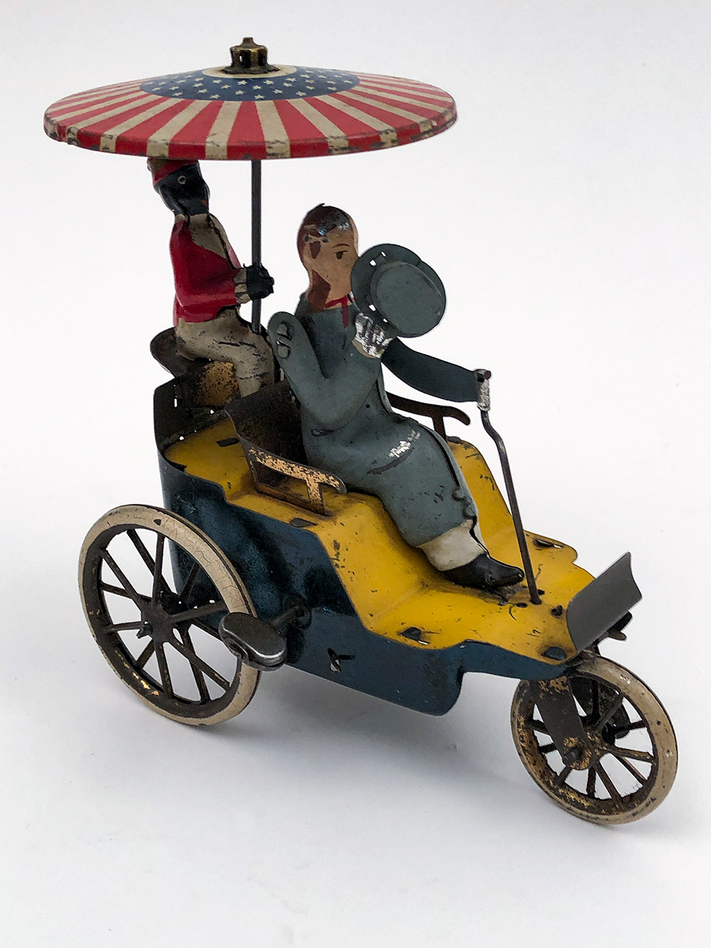 Lehmann Antique German Tin Wind Up Toy New Century Cycle for Sale