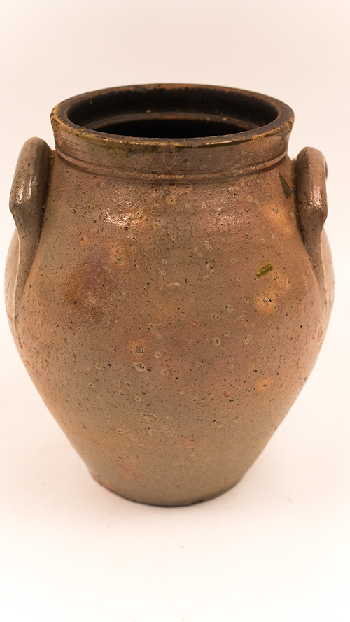 Antique American Stoneware Indiana or Ohio Cobalt Decorated Storage Jar Antique American Stoneware Indiana or Ohio Cobalt Decorated Storage Jar