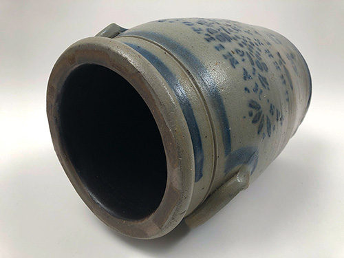 Five Gallon Southwestern Pennsylvania Salt Glazed Cobalt Decorated James Hamilton Crock For Sale From Z and K Antiques Five Gallon Southwestern Pennsylvania Salt Glazed Cobalt Decorated James Hamilton Crock For Sale From Z and K Antiques