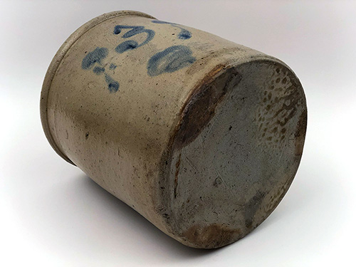 Indiana Antique Stoneware Blue Decorated 3 gallon Crock by Upton Stuckey Stucky Indiana Antique Stoneware Blue Decorated 3 gallon Crock by Upton Stuckey Stucky
