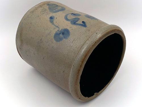 Indiana Antique Stoneware Blue Decorated 3 gallon Crock by Upton Stuckey Stucky Indiana Antique Stoneware Blue Decorated 3 gallon Crock by Upton Stuckey Stucky