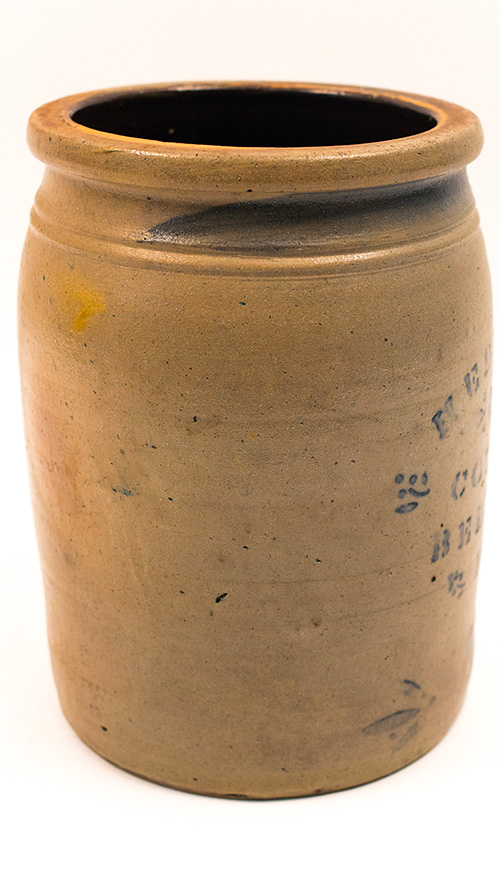 Antique Stoneware Blue Decorated Bedford PA Pottery For Sale Antique Stoneware Blue Decorated Bedford PA Pottery For Sale