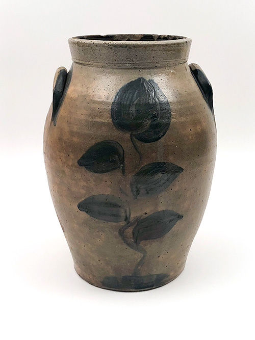 T Reed 2 Gallon Ohio Blue Decorated Stoneware Crock For Sale T Reed 2 Gallon Ohio Blue Decorated Stoneware Crock For Sale