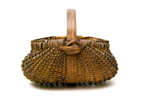 Antique Buttocks Basket: American, Late 19th Century Basket For Sale