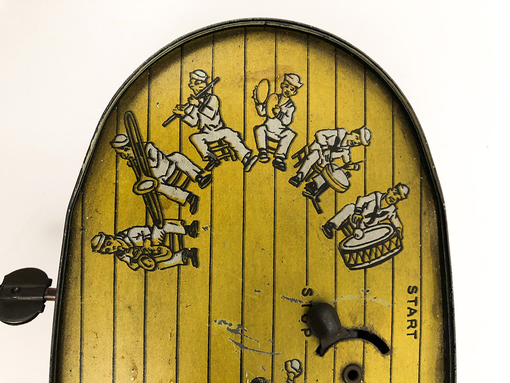 Antique Tin Windup Toy Jackee The Hornpipe Dancer Trademark Patents Applied for The Ferdinand Strauss Corp. New York, N.Y. For Sale