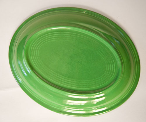Fiestaware Vintage Medium Green Platter For Sale