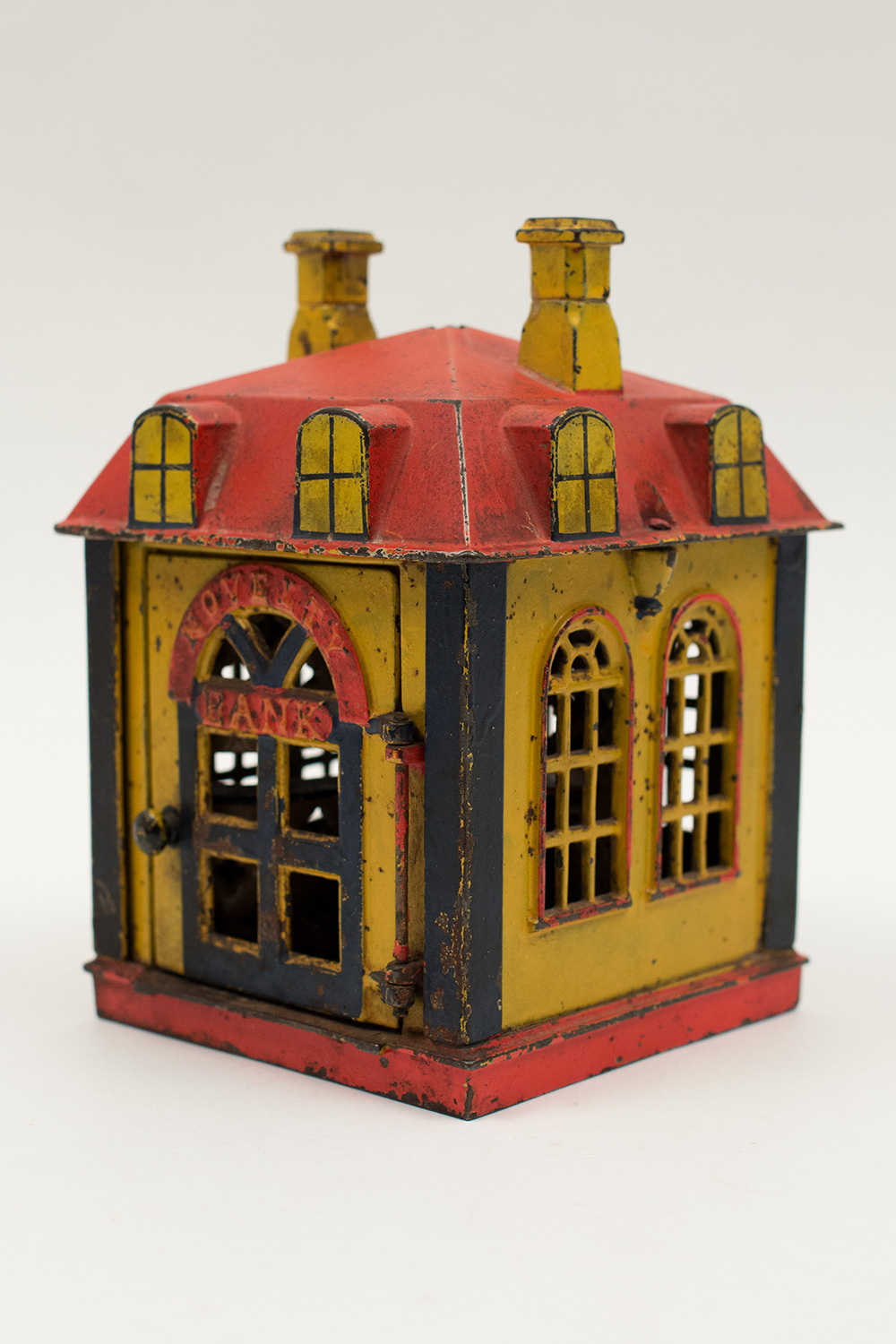 Novelty Bank Antique Cast Iron Mechanical Bank in All Original Paint