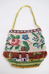 Early 19th Century Folk Art Beaded Antique Purse