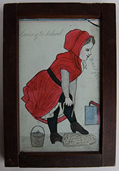 Fok Art Schoolgirl Drawing Pen and Ink 1911