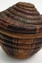 Indian Lidded Seed Basket Native American Antique 