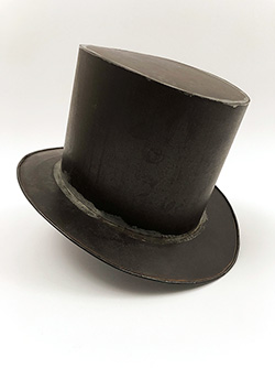 Antique 10th Wedding Anniversary Tin Top Hat Early American 19th Century