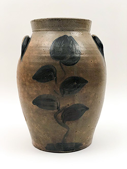 T Reed 2 Gallon Ohio Blue Decorated Stoneware Crock For Sale T Reed 2 Gallon Ohio Blue Decorated Stoneware Crock For Sale